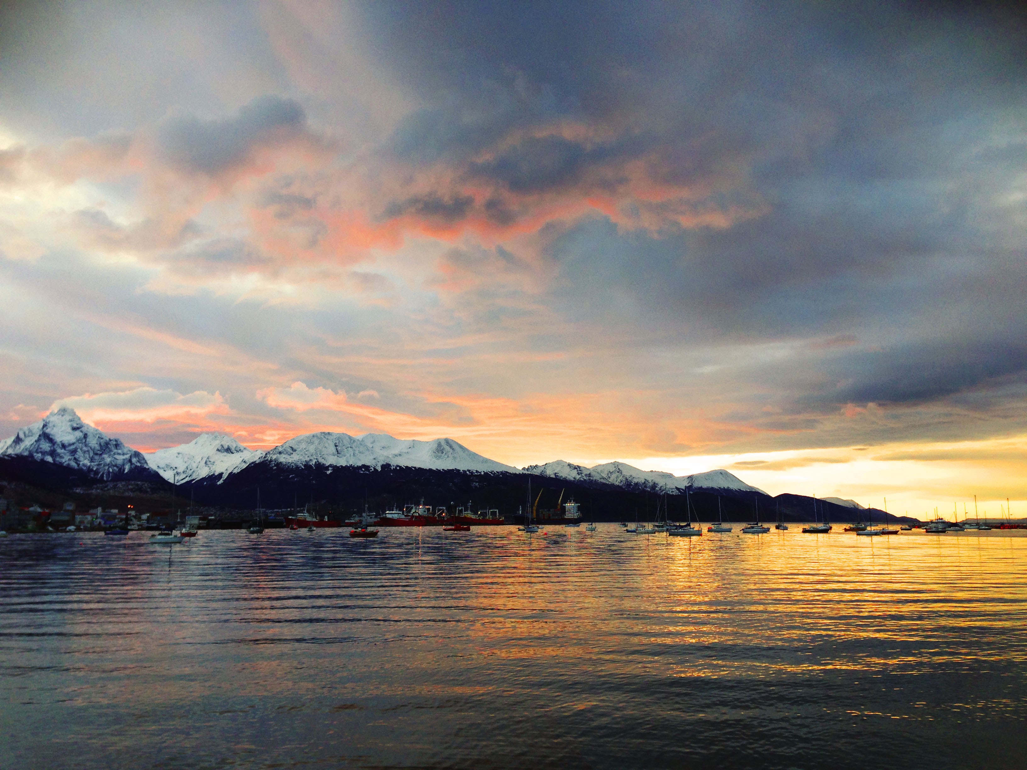 Beagle Channel panorama from Plaza Islas Malvinas
